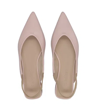 Max Mara Pointed-toe Flat Sandals In Pink