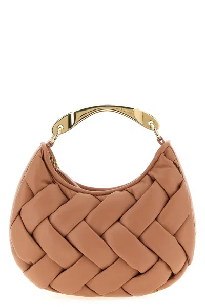 Twinset Weaved Handbag In Pink