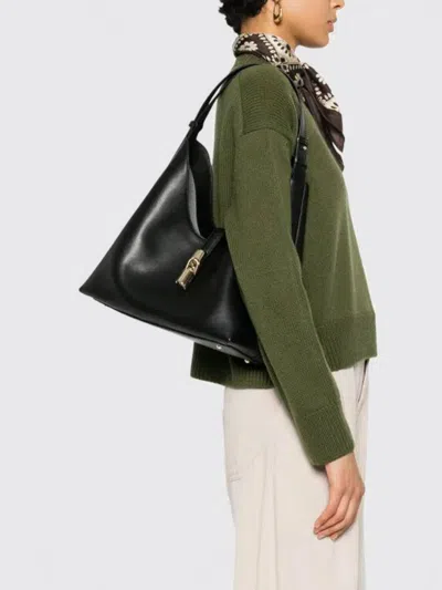 Furla Borsa Goccia M Hobo Nera In Black