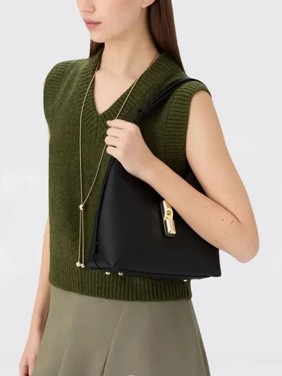 Furla Small Goccia Shoulder Bag In Black