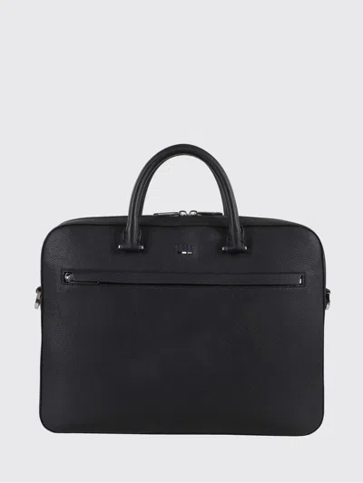 Hugo Boss Black Ray S Doc Single-compartment Polyurethane Briefcase In Black