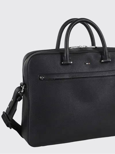 Hugo Boss Black Ray S Doc Single-compartment Polyurethane Briefcase In Black