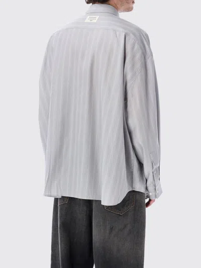 Acne Studios Soffia Stripe Shirt In Gray