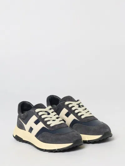 Hogan Hyperlight Suede And Nappa Leather Sneakers In Black