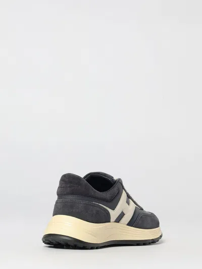 Hogan Hyperlight Suede And Nappa Leather Sneakers In Black