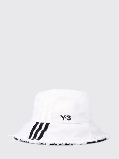 Y-3 Striped Hat In White