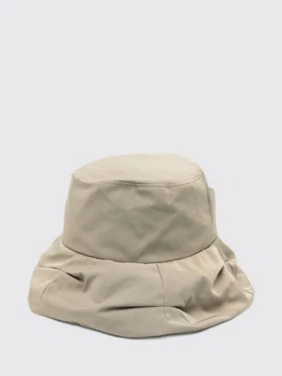 Y's Gathered Hat In White