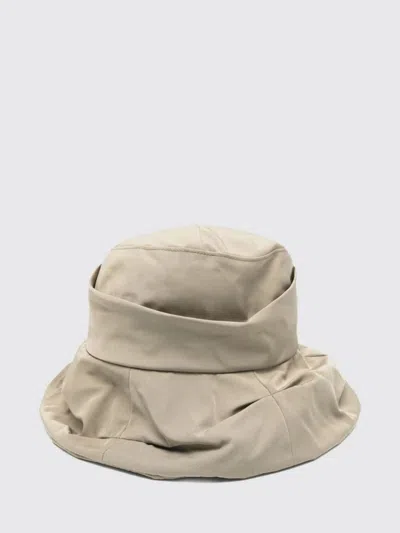 Y's Gathered Hat In White