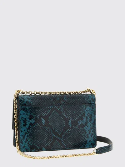 Furla Arco Python-print Crossbody Bag In Blue