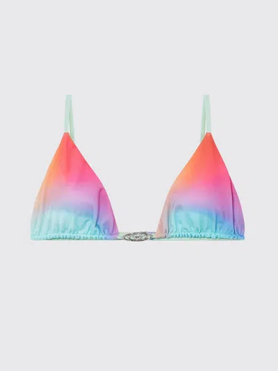 Casablanca Gradient Printed Triangle Bikini Top In Multi