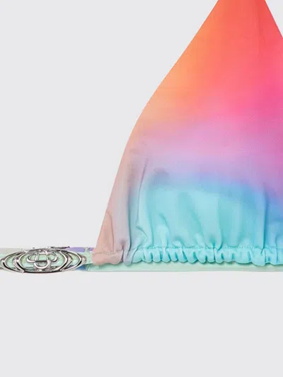 Casablanca Gradient Printed Triangle Bikini Top In Multi