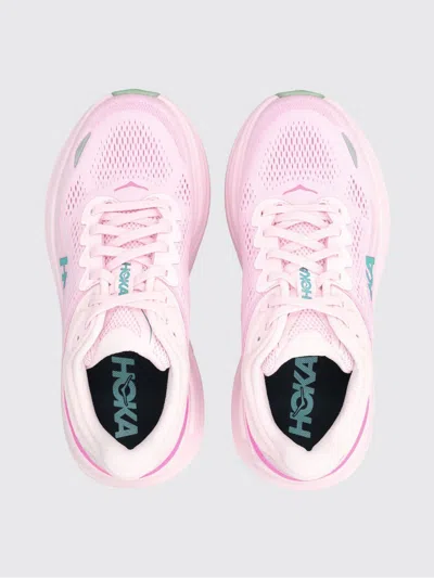 Hoka Bondi Technical Mesh Active Sneakers In Pink