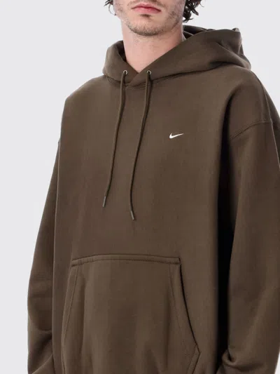 Nike Hooded Sweatshirt In Brown