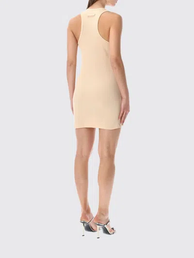 Jean Paul Gaultier Womens Nude Ribbed Sleeveless Cotton-jersey Mini Dress In Neutral