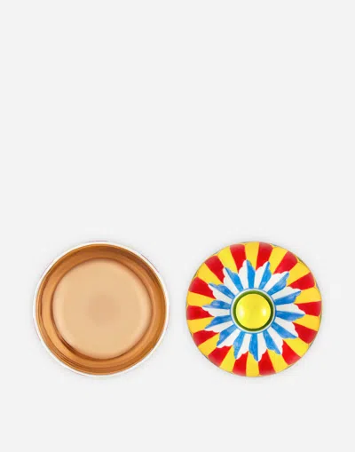 Dolce & Gabbana Decorative Ceramic Jar In Multi