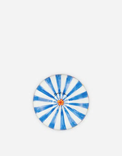 Dolce & Gabbana Decorative Ceramic Jar In Multi