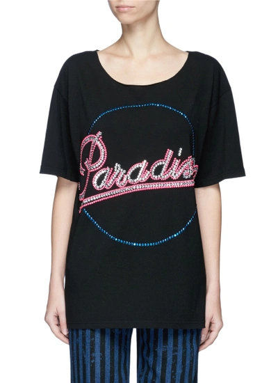 Shop Marc Jacobs 'paradise' Strass Embellished T-shirt