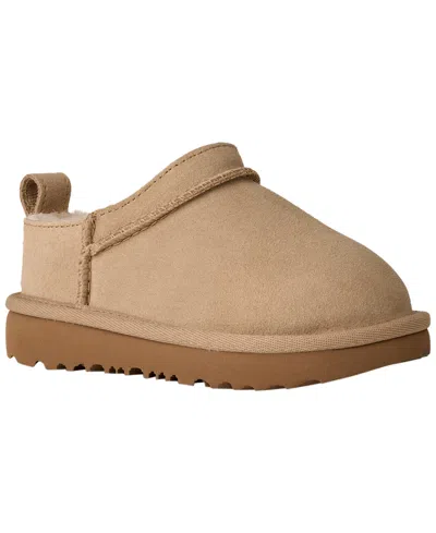 Ugg Classic Micro Suede Slippers In Brown