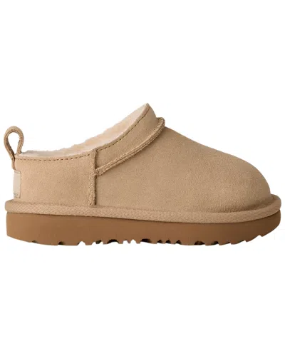 Ugg Classic Micro Suede Slippers In Brown