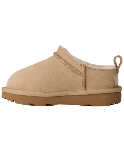 Ugg Classic Micro Suede Slippers In Brown