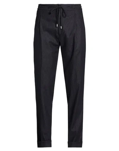 Lardini Man Pants Black Size 36 Wool, Polyester, Polyamide, Viscose, Elastane In Black