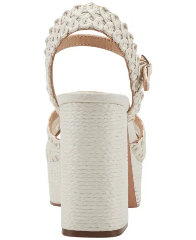 Marc Fisher Ltd Chayse Ankle Strap Platform Sandal In Neutral