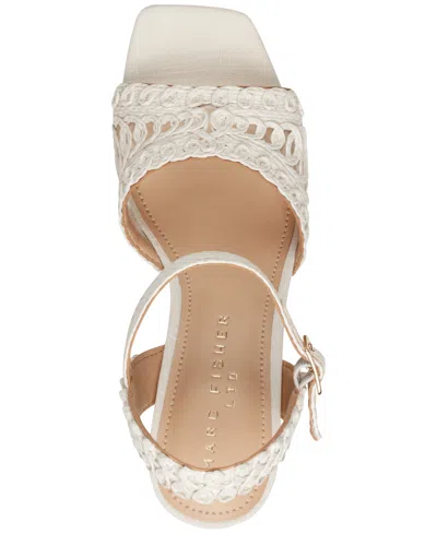 Marc Fisher Ltd Chayse Ankle Strap Platform Sandal In Neutral