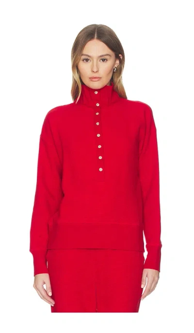 Negative Underwear Waffle Knit Pullover In Red