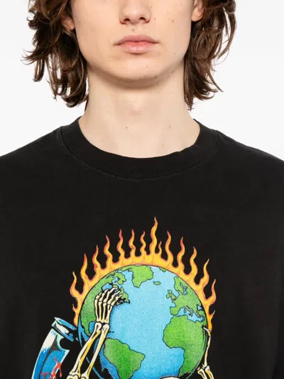 Melt Printed T-shirt In Black