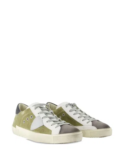 Philippe Model Prsx Low Sneakers In Green