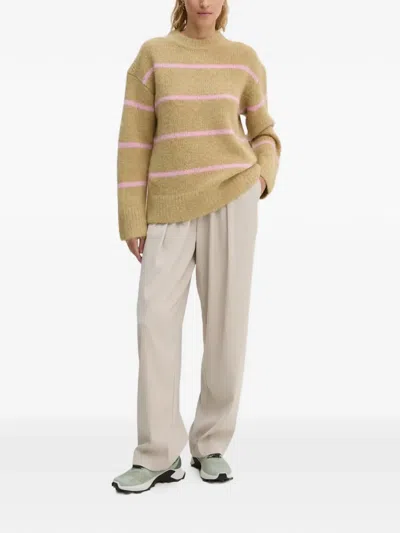 Samsoe & Samsoe Sajoan Striped Top In Brown