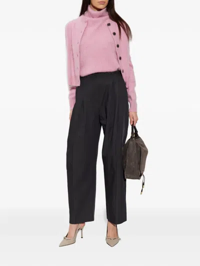 Lisa Yang Brushed Buttoned Top In Pink