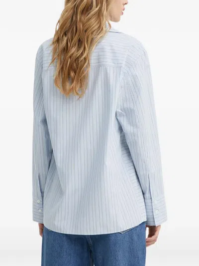 Samsoe & Samsoe Sacala Striped Top In Blue