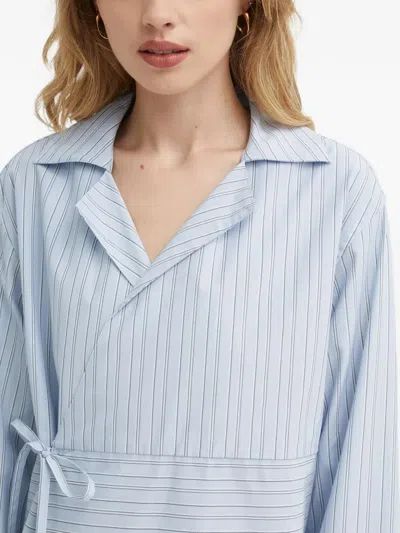 Samsoe & Samsoe Sacala Striped Top In Blue