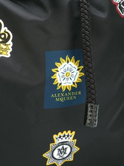 Shop Alexander Mcqueen Badge Print Backpack