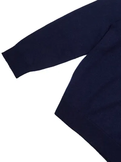 Selected Merino Wool Pullover In Blue