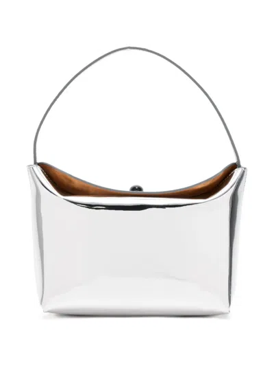 Christopher Esber Turnlock Mini Bag In Silver