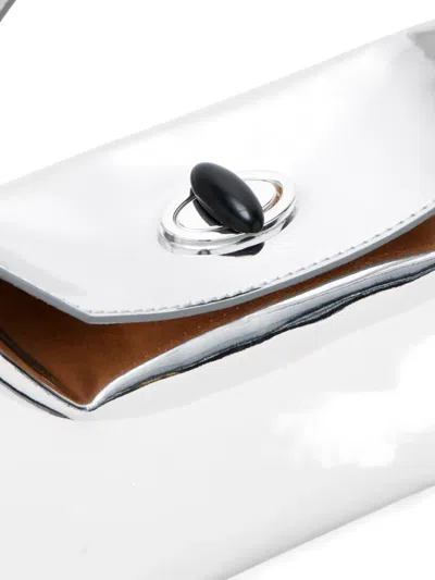 Christopher Esber Turnlock Mini Bag In Silver