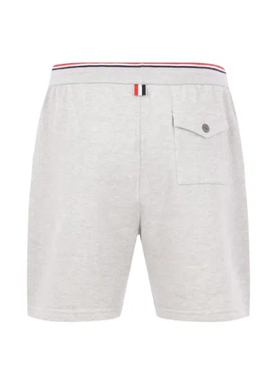 Thom Browne Drawstring Shorts In Gray
