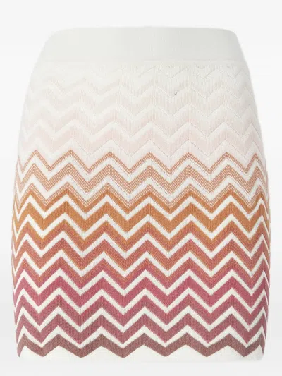 Missoni Chevron-pattern Mini Skirt In Multi