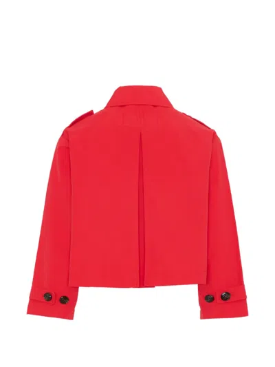 Max & Co Buttoned Cropped Jacket In Multi