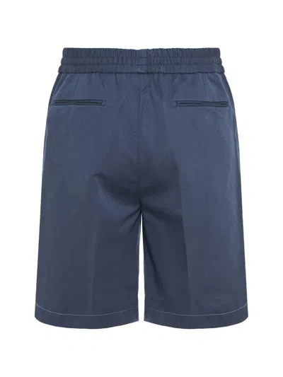 Brioni Drawstring Shorts In Blue