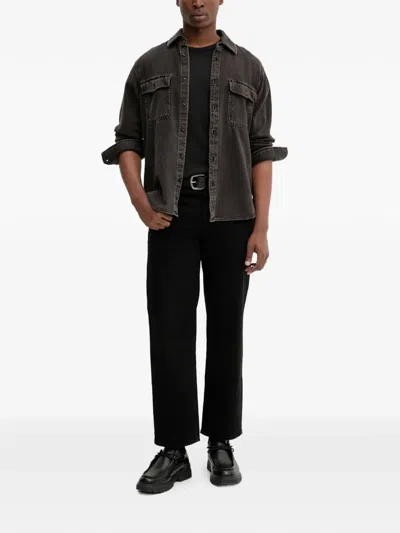 Rag & Bone Infuse Denim Slim Fit Button Down Shirt In Brown