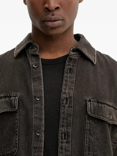 Rag & Bone Infuse Denim Slim Fit Button Down Shirt In Brown