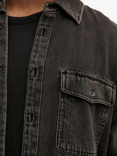 Rag & Bone Infuse Denim Slim Fit Button Down Shirt In Brown