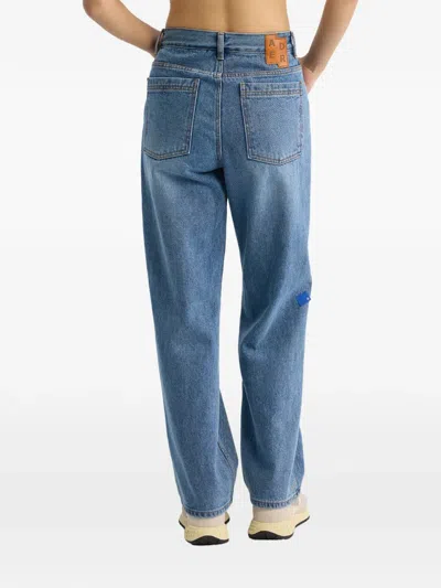 Ader Error Logo-patch Jeans In Blue