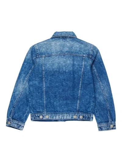 Diesel Kids Blue Jnhill Denim Jacket In Blue