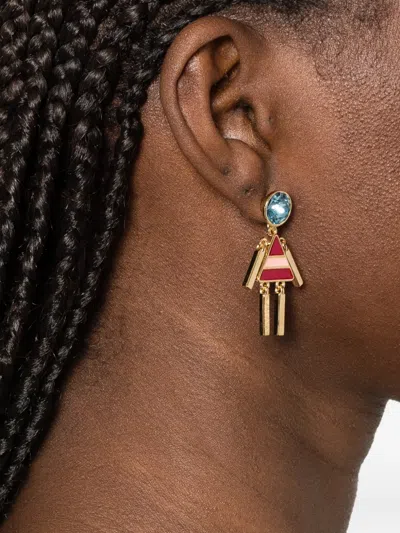 Vivetta Geometric Earrings In Gold
