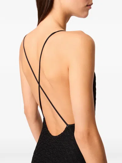 Missoni Cross-back Swimsuit In Black