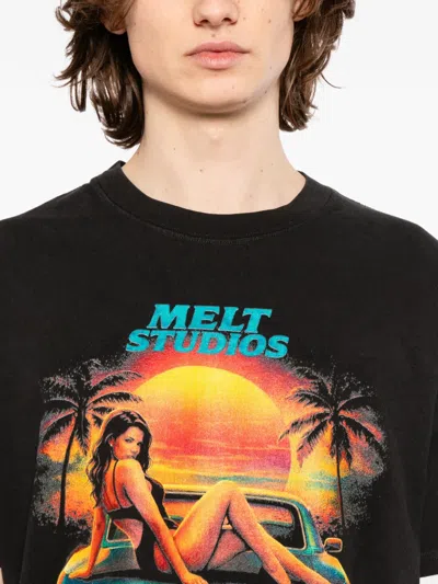 Melt Printed T-shirt In Black